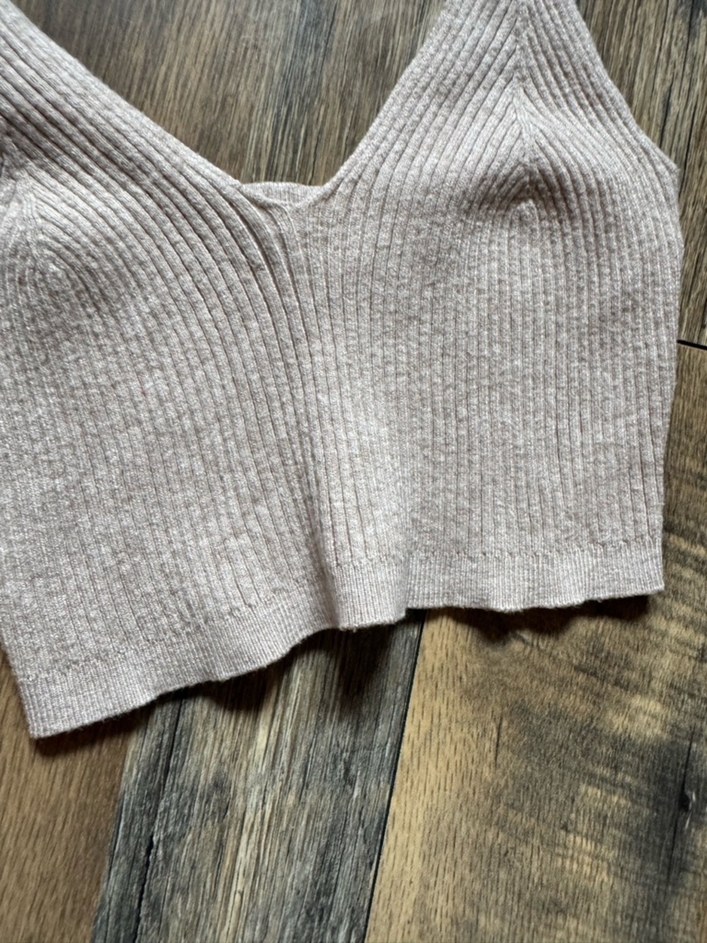 Garage Beige Ribbed Knit Tank - Picture 4 of 8